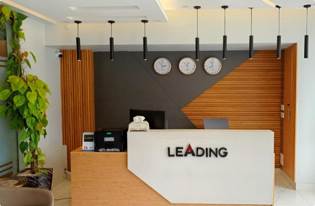 Reception lobby of Leading Continental Hotel, Muzaffarabad